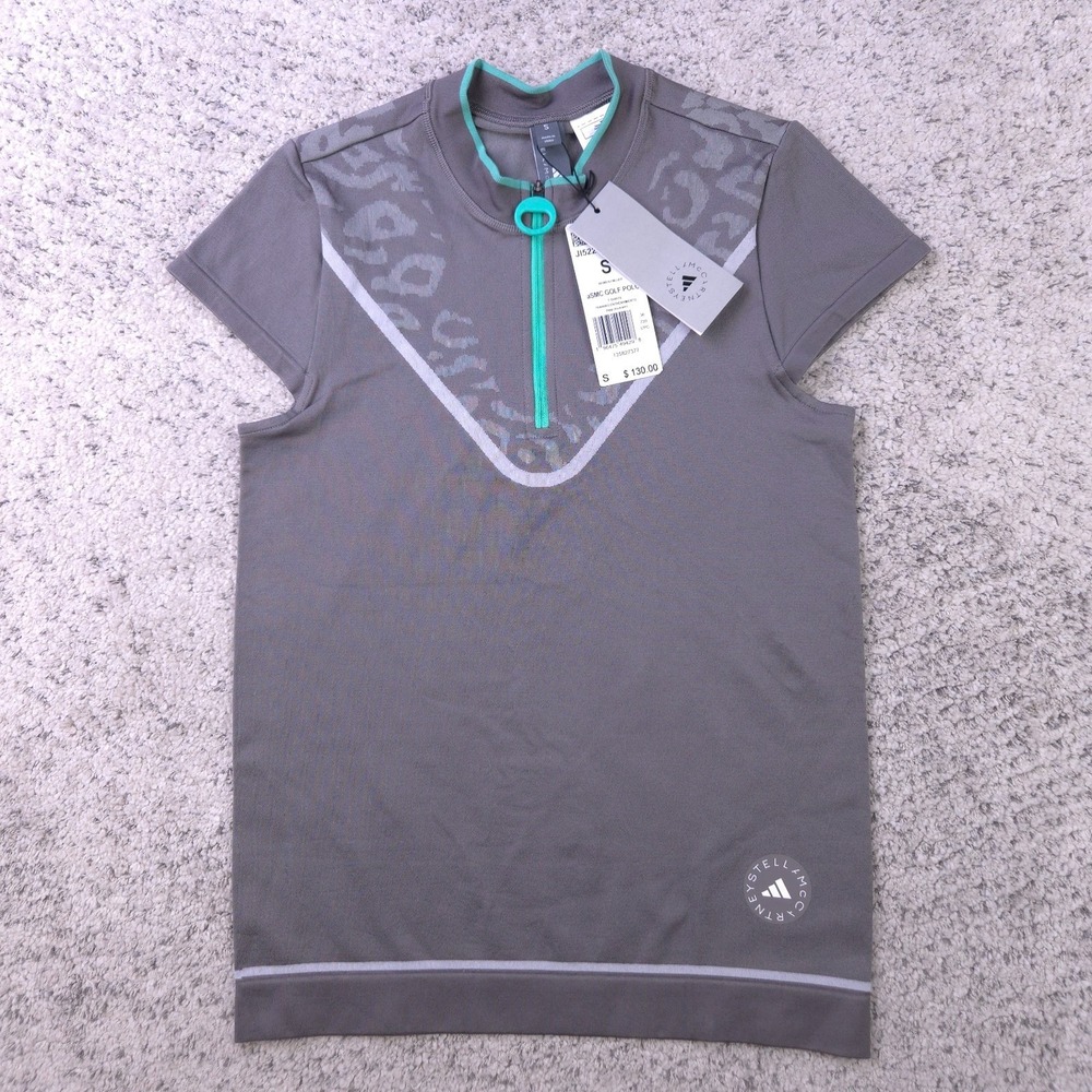 Adidas Stella McCartney Golf Top Womens Small Polo Shirt Truenature Blade Collar